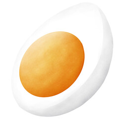 egg on white background