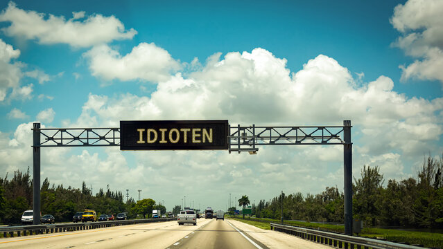 Signposts the direct way to Idiots
