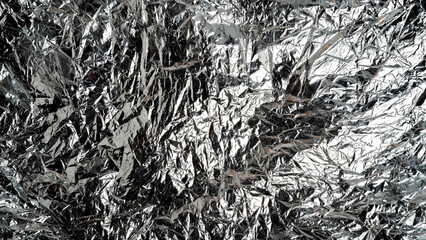 Background from crumpled aluminum foil