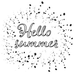 Hello summer black color style