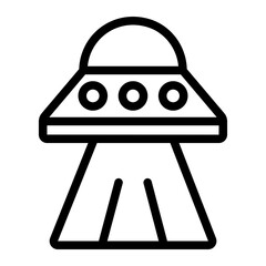 ufo line icon