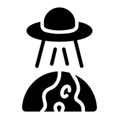 ufo glyph icon