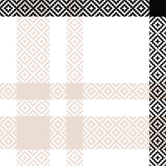 Plaids Pattern Seamless. Tartan Plaid Vector Seamless Pattern. Template for Design Ornament. Seamless Fabric Texture.