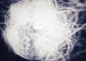 smoke swirling in the dark