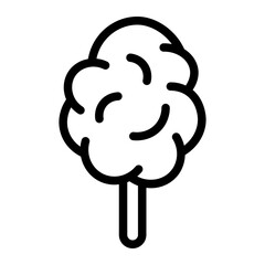 cotton candy line icon