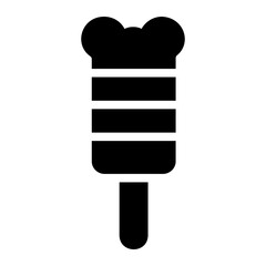 ice cream glyph icon