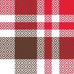 Plaid Pattern Seamless. Tartan Seamless Pattern Traditional Scottish Woven Fabric. Lumberjack Shirt Flannel Textile. Pattern Tile Swatch Included.