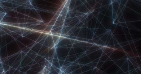 Fototapeta na wymiar Abstract blue energy lines triangles magical bright glowing futuristic hi-tech background