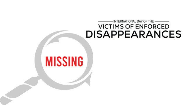 International Day of the Victims of Enforced Disappearances vector illustration. banner, Holiday, poster, card and background design.