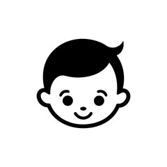 Cute Baby Face Logo