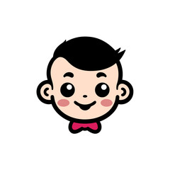 Cute Baby Face Logo