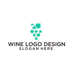Fototapeta premium wine logo design