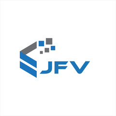 JGV letter technology logo design on black background. JGV creative initials letter IT logo concept. JGV letter design.	
