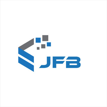 JFB letter technology logo design on black background. JFB creative initials letter IT logo concept. JFB letter design.	
