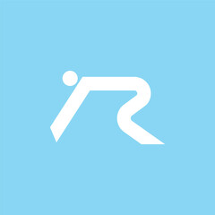 letter R sport logo icon.