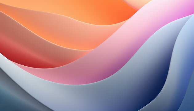 Wavy Shapes in Pastel Colors