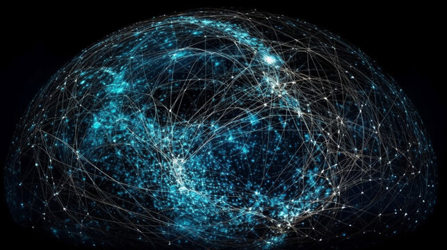 ネットワークシステムのイメージ　AIイラスト