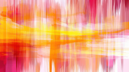 Obraz premium Glitch overlay. Analog distortion. Noise texture. Yellow, pink, white colors