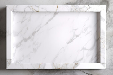 White marble frame