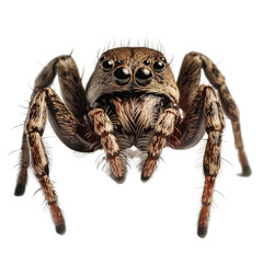 spider, face shot, portrait, isolated on transparent background cutout, generative ai.
