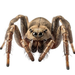 spider, face shot, portrait, isolated on transparent background cutout, generative ai.