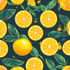 seamless pattern with lemons