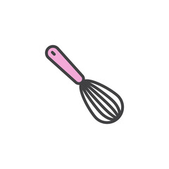 Egg beater, Whisk filled outline icon
