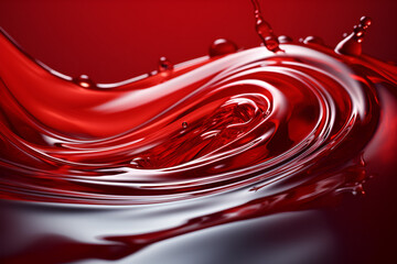 red water splash