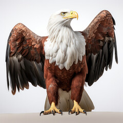 An African Fish Eagle (Haliaeetus vocifer) ready to take flight.