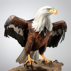 Fototapeta premium An African Fish Eagle (Haliaeetus vocifer) ready to take flight.