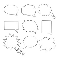 Illustration of the different callouts on a white background