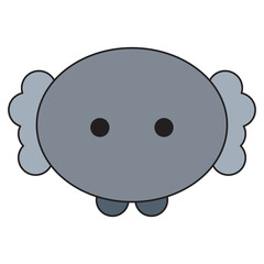 marine life cute element animal life in under sea world underwater