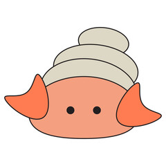 marine life cute element animal life in under sea world underwater