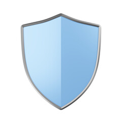 blue badge shield guard protect isolated on white background element protect. blue badge shield guard protect isolated element. blue badge shield guard protect element 3d illustration