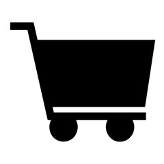 shopping cart glyph icon