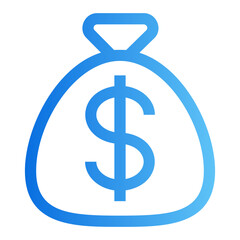 dollar gradient icon