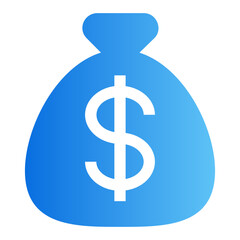 dollar gradient icon