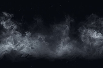 Fototapeta Smoke and Dust Effect Overlays. Artistic Elements for Digital Photography and Design. Abstract, Light, Hazy Textures, and Floating Particles for Mysterious Effects. Generative AI. obraz