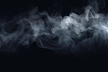 Fototapeta premium Smoke and Dust Effect Overlays. Artistic Elements for Digital Photography and Design. Abstract, Light, Hazy Textures, and Floating Particles for Mysterious Effects. Generative AI.