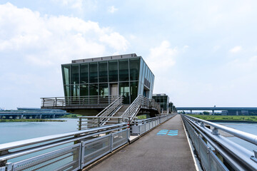 神奈川県を流れる相模川の風景
相模川大堰