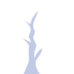 Hand Drawn Winter Tree Wtihout Leaves