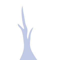 Hand Drawn Winter Tree Wtihout Leaves