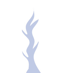 Hand Drawn Winter Tree Wtihout Leaves