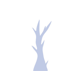 Hand Drawn Winter Tree Wtihout Leaves