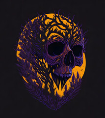 halloween skull