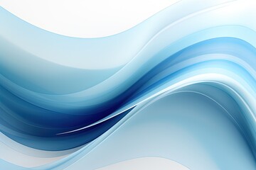 Blue Wave Border Abstract Vector Background