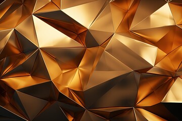 Metallic Low-Poly Abstract Background