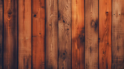 Brown wood planks texture background wallpaper created with Generative AI