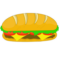 Satisfy your hunger with sandwiches and milk.