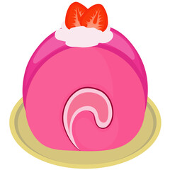 strawberry roll cake